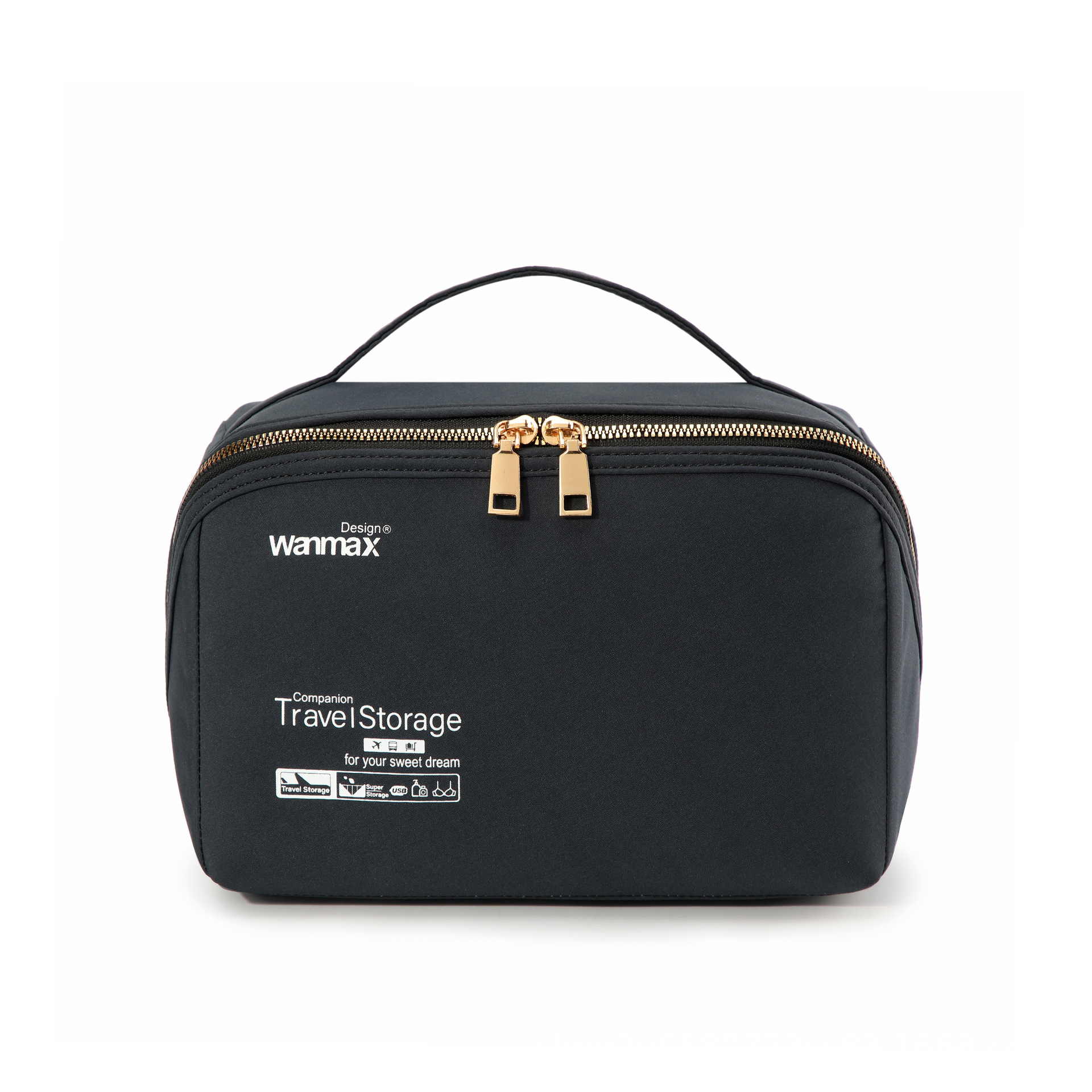 makeup bag with compartments