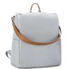 grey diaper bag