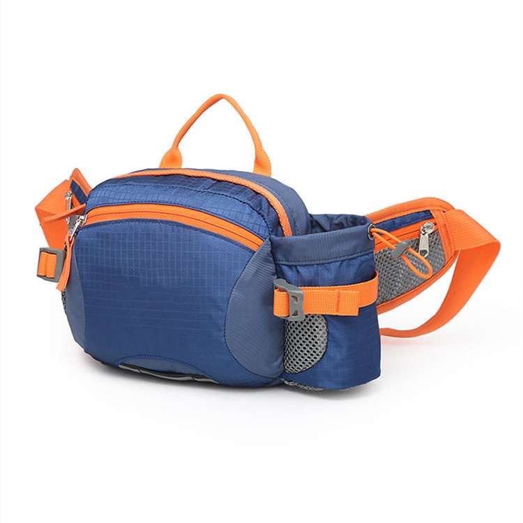 blue hiking bum bag