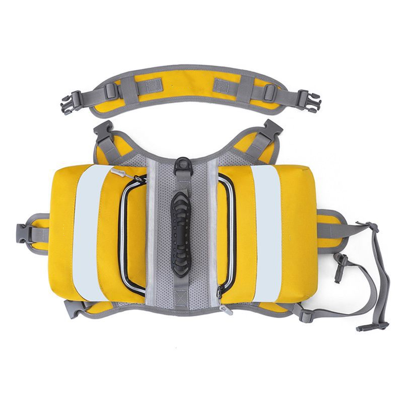 yellow dog saddle bag