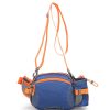 blue waist bag
