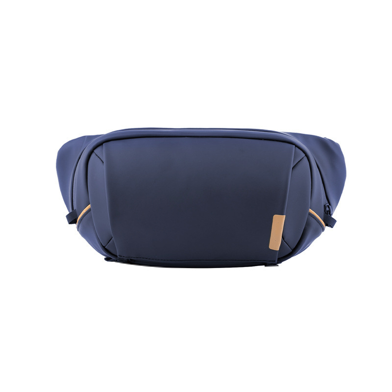 navy camera sling bag