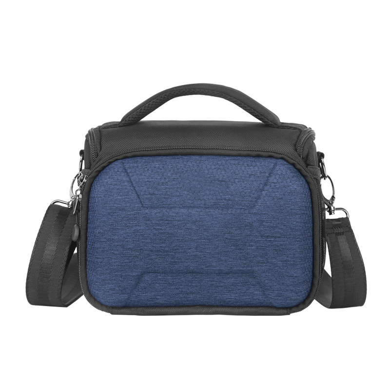 blue shoulder camera bag